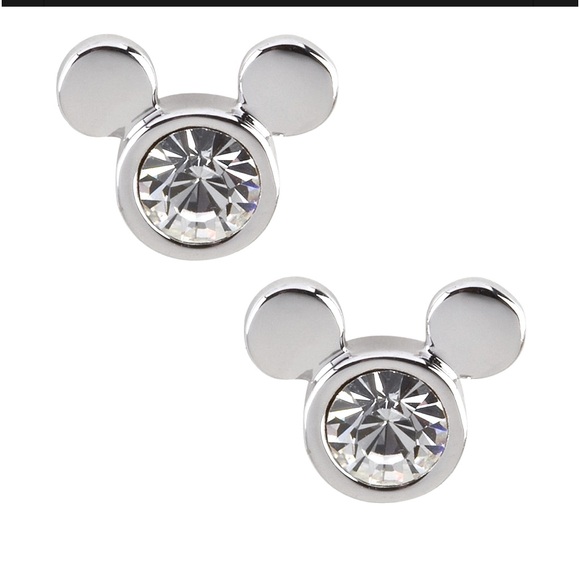 Disney Parks Arriba Bros. Rhodium Mickey Icon Earrings - Picture 2 of 7